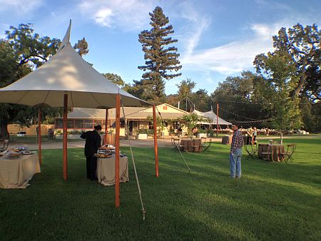 llano seco ranch cocktail tent