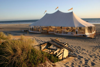 Stinson Beach wedding tent