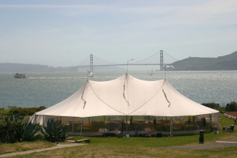 46x85 tent on angel island