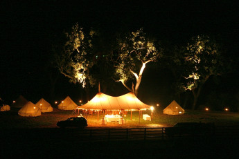 24x44 Tent with Bell Tents