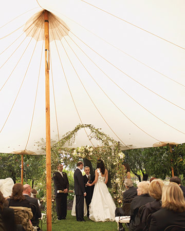 Martha Stewart ceremony tent