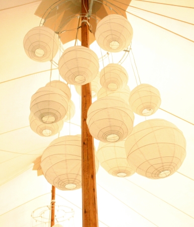 paper lantern chandelier
