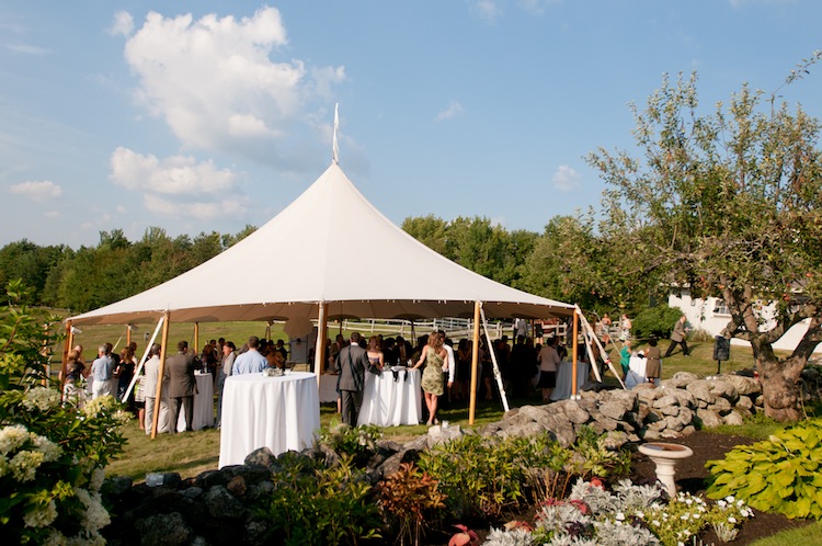 46' round cocktail tent